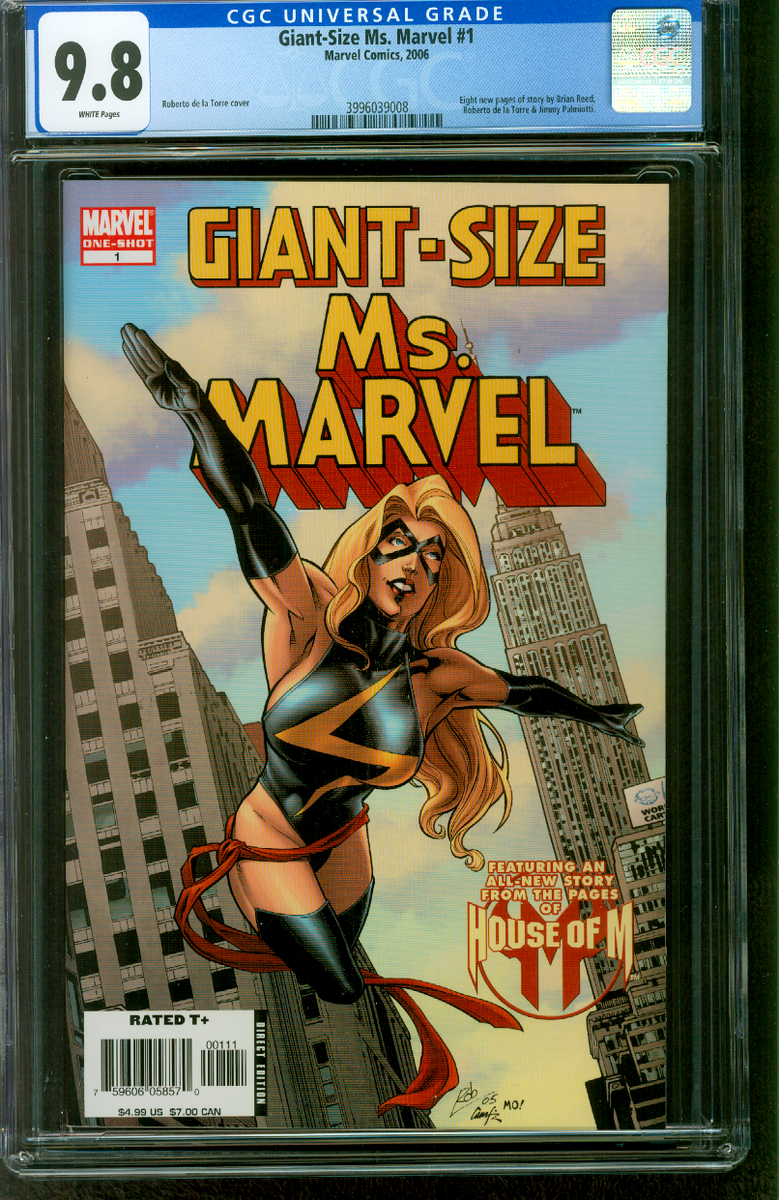 Giant-Size Ms Marvel 1 CGC 9.8 De La Torre art Avengers sequel