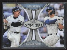 2019 Topps Chrome #GRE-13 Giancarlo Stanton / Reggie Jackson Greatness Returns