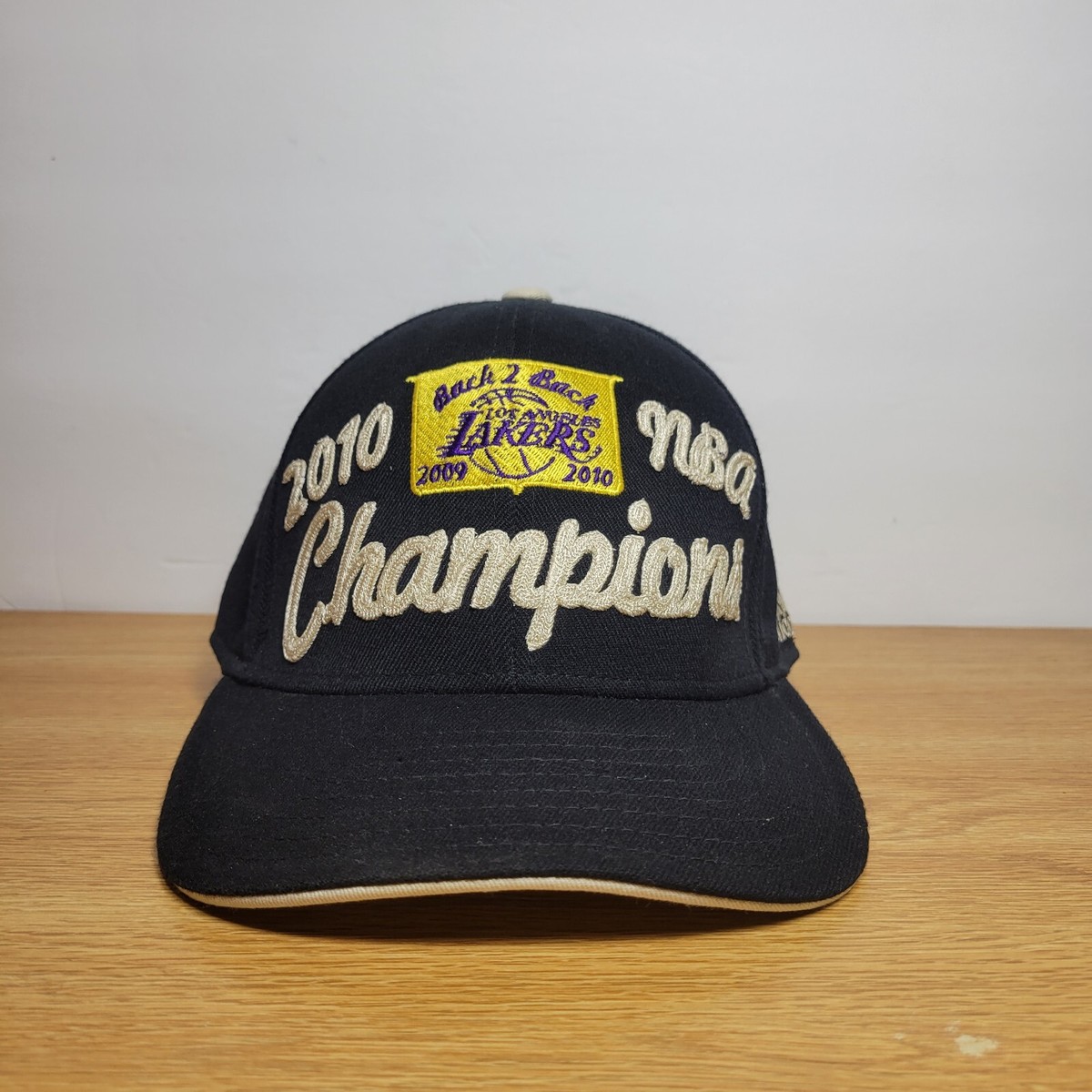 Adidas Los Angeles Lakers 2010 Back 2 Back NBA Champions Hat Cap
