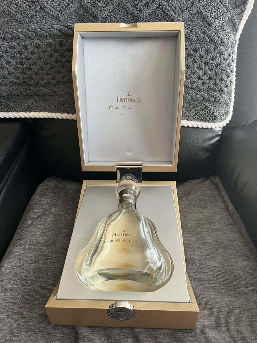 Hennessy Paradis Rare Cognac Empty Bottle Golden Packaging Hennessy Paradis Rare Cognac Empty Bottle Golden Packaging
