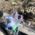 Vintage Murano Art Glass Stretched Star/Starfish Bowl Candy Dish 9.5”, MINT