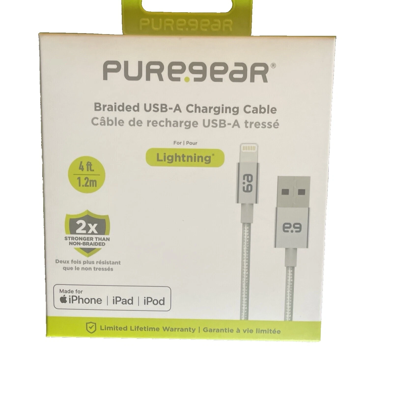 PureGear Cell Phone USB Cables for Apple iPhone 7