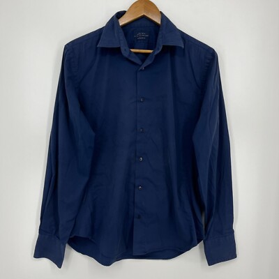 Zara Man Long Sleeve Button Shirt Men's L Blue Super Slim Fit Solid | eBay Zara Man Long Sleeve Button Shirt Men's L Blue Super Slim Fit Solid | eBay