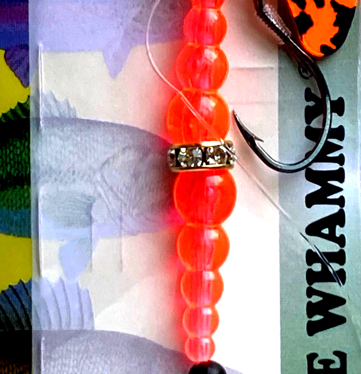 3 PACKS Mack's Lure Double Whammy Black Tiger Fluorescent Fire Orange Spin Lure