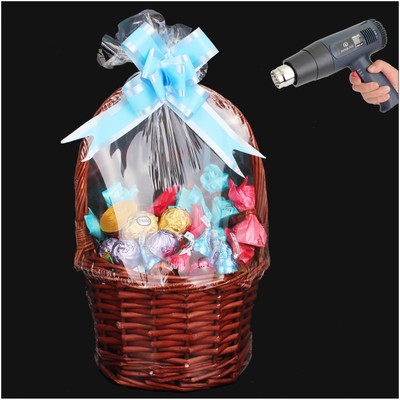 Shrink Wrap Bags for Gift Baskets 36Pcs 14x18 Inches Chear PVC Heat Shrink Ba...