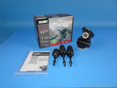 Calumet CK7061 Three-way Pan Tilt Head With Quick Release Plate, Built in Level