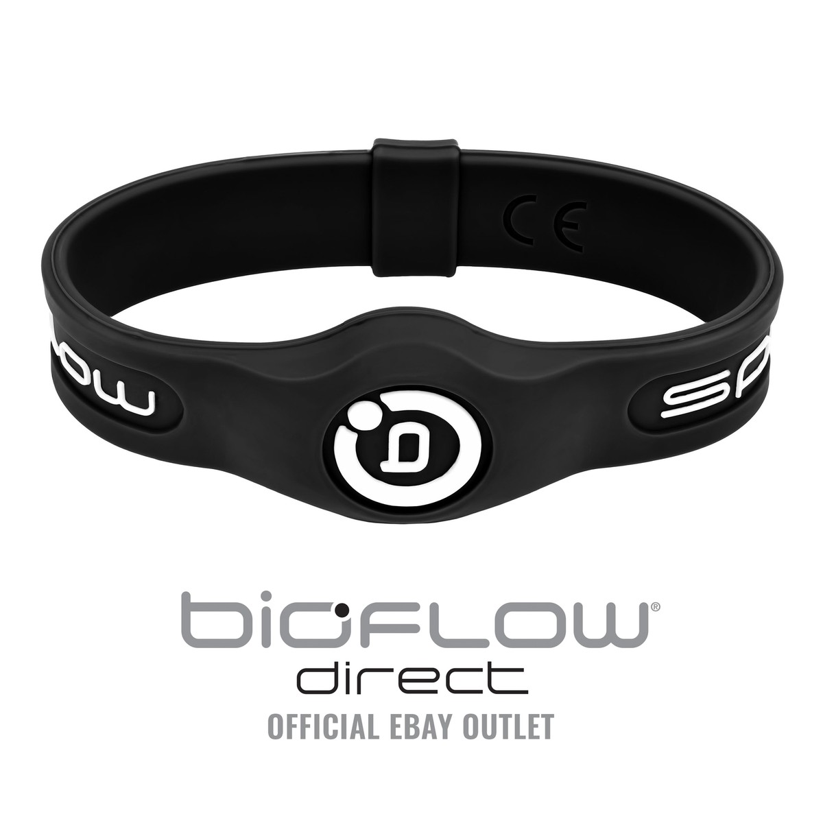 Bioflow Sport Magnetic Therapy Wristband Black/White From Bioflow Direct