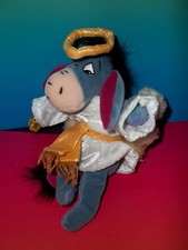 Disney Store 9" Winnie The Pooh EEYORE Plush In Choir Angel Costume GUC