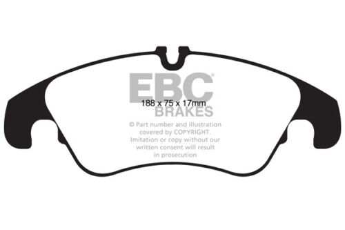EBC Ultimax Pastiglie Freno Anteriore per Audi Q5 (8R) 3.0 TD (240 CV) (2008>11) - Foto 1 di 1