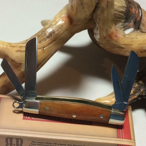 Rough Ryder 2" Tiny Congress Tobacco Smooth Bone Pocket Knife w/Loop RR931 - Picture 3 of 4