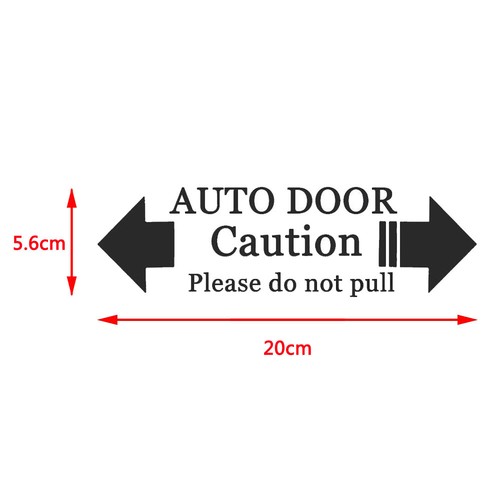 Car Sticker Automatic Auto Door Warning Caution Please Don't Pull Decal Decor - Picture 4 of 14