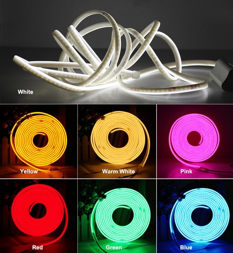 12V SMD 2835 Flexible LED Strip Waterproof Neon Lights Silicone Tube 1m-5m Lamp - Afbeelding 1 van 20