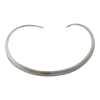 S.E. STERLING SILVER 15'' CUFF 11MM NECKACE 28.6GR #8095