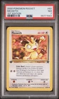 2000 POKEMON ROCKET 1ST EDITION #62 MEOWTH PSA 7
