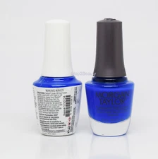 Gelish DUO Soak Off Gel Polish + Morgan Taylor Nail Lacquer - #124 Making Waves