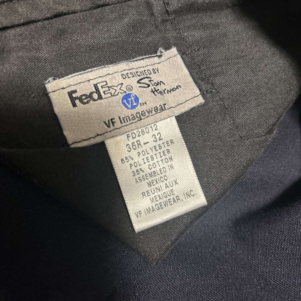 FedEx Mens Stan Herman Cargo Pants Size 36x32 Blue VF Imagewear