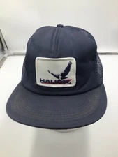 Hauck Blue Mesh Patch Snapback (Made in USA) Vintage Trucker Hat H8