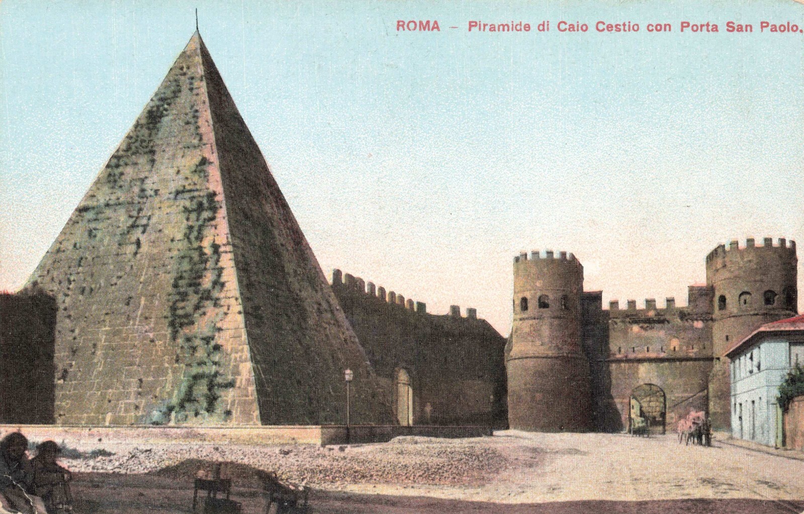 Postcard Pyramid Caio Cestio Saint Paul Gate Roma Rome Italy | eBay