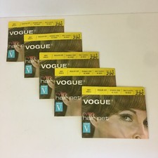 Lot of 5 Vtg Vogue Nylon Hair Nets Grey Regular Size w Package Decor Prop READ