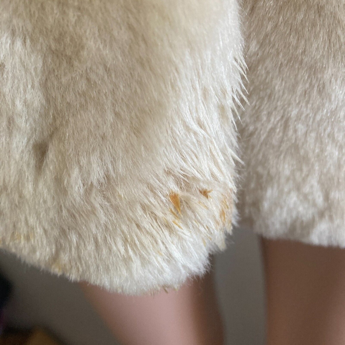 Vintage Woloshin Fur Coat Womens Medium Beige White Mob Wife Vintage Woloshin Fur Coat Womens Medium Beige White Mob Wife