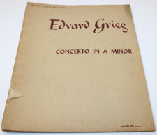 Concerto In A Minor Sheet Music Advanced Piano Solo Edvard Grieg Op. 16