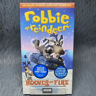 Robbie the Reindeer in Hooves of Fire 1999 VHS Claymation BBC Christmas Special