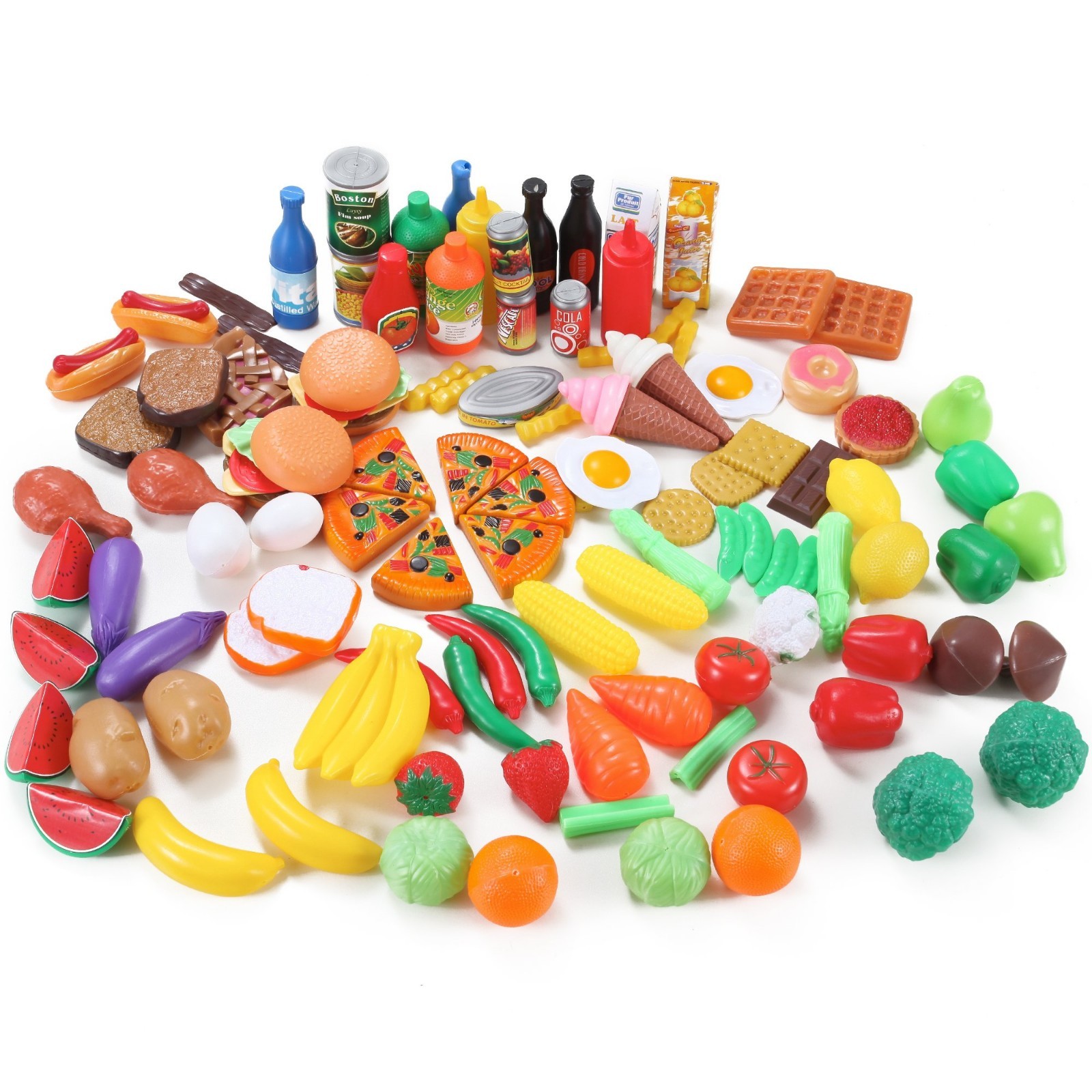 120 piece play food set