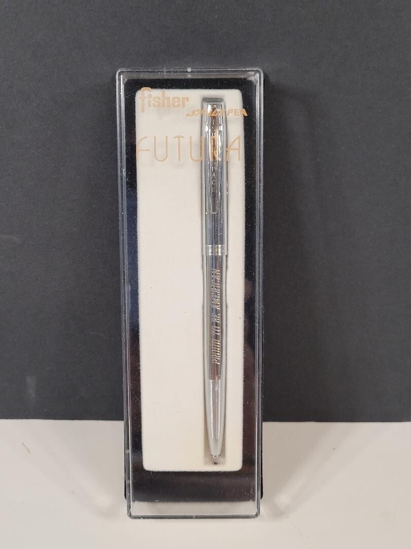 VINTAGE FISHER FUTURA PRESSURIZED NASA SPACE PEN - Engraved | eBay