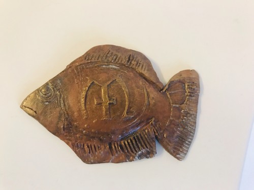 Religious Christian Jesus Christ Ceramic Magnet Fish Handmade Ukrainian - Picture 7 of 7