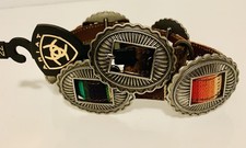 Ariat Girl's Serape Concho Belt Size 22 Multi Color New With Tags Nice 