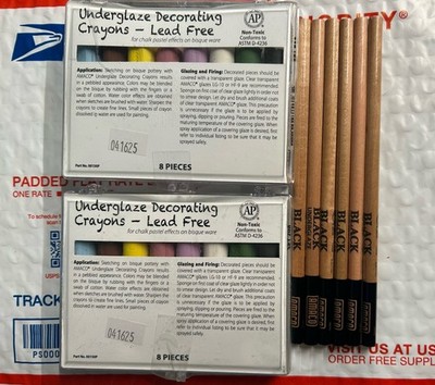 AMACO Underglaze Decorating Crayons & Pencils Lot Brand New Art Supplies
