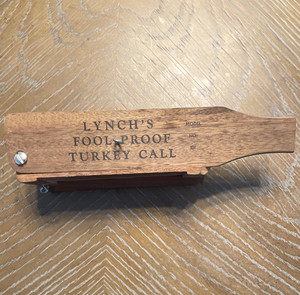Lynch's Fool Proof Turkey Call Box Call Model 101 Wood Semi-Automatic Brown