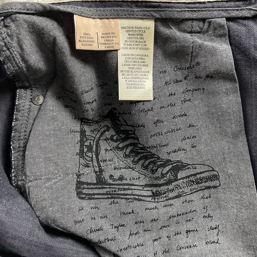 Converse John Varvatos Pants Mens 34 Chuckin Slim Navy Button Fly NEW WITH TAGS! - Picture 11 of 18