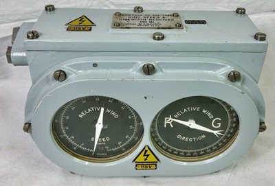 Royal Navy Windgeschwindigkeits- & Richtungsempfänger, Anzeige, Windmesser, Meteorologie