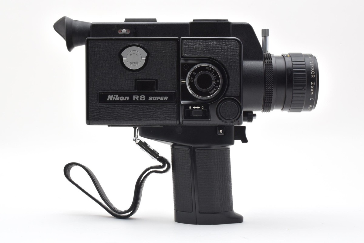 READ! [Exc+5] Nikon R8 SUPER 8mm Movie Cinema Film Camera 7.5-60