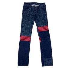 Issey Miyake A-POC Low Rise Navy Cotton Denim Pants Straight Border Used