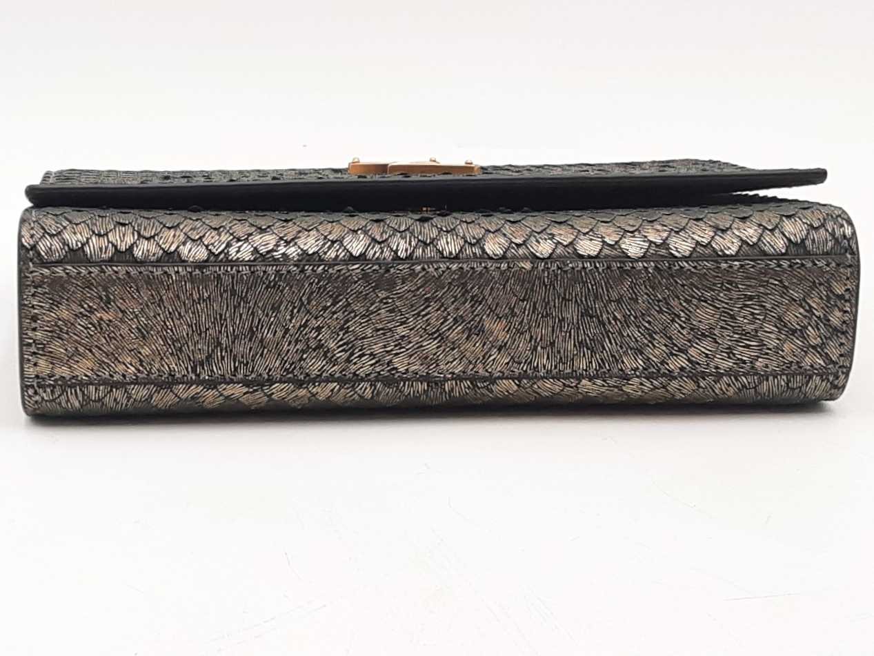 Yves Saint Laurent Small Kate Python Embossed Gol… - image 6