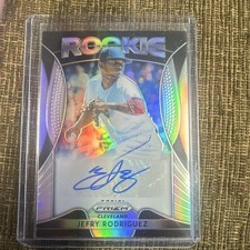 2019 Panini Prizm Jefry Rodriguez #RA-JR Rookie Autograph Cleveland Baseball