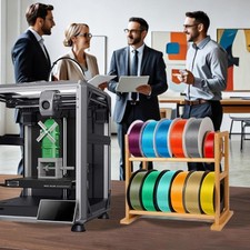 Wooden Ribbon Organizer Ribbon Holder Organizer Rack for Florist Wrapping