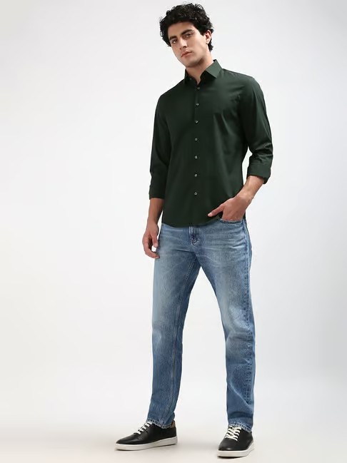 Calvin Klein Mens Slim Fit Jeans Light Blue 38W 34L 9590₽