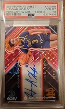 Hannah Hidalgo Auto PSA 10 Red Geometric 02/10 #PAA-AA 2024 Bowman U Best 