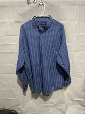 Polo Ralph Lauren Men s XL Classic Fit Blue White Striped Button-Down Shirt