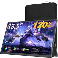 Portable Monitor 18.5   120HZ 1ms Gaming Monitor  125 sRGB  FreeSync, HDR...