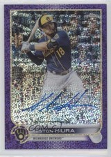 2022 Topps Chrome Veteran Purple Speckle Refractor /299 Keston Hiura Auto 0p1n