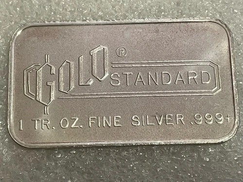 Rare! Engelhard Gold Standard Mirror Back 1 Troy Oz .999 Fine Silver- 2K Minted