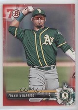 2017 Bowman Prospects Red 70th Anniversary Franklin Barreto #BP115 19yv