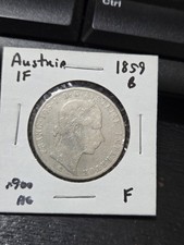 AUSTRIA ÖSTEREICH 1 FLORIN 1859B KM#2219 VF++ SILVER FRANCIS JOSEPH I. 1848-1916