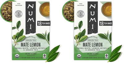 Numi Organic Green Tea with Jasmine, 54 Green Tea Bags Scented with Real Jasmine