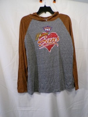 Women's Phoenix Suns Heart Graphic Hooded Pullover Raglan L
