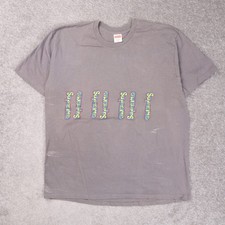 Vintage Y2K Supreme Gray XL USA Made Short Sleeve T-Shirt